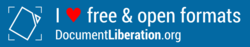 I love free and open formats